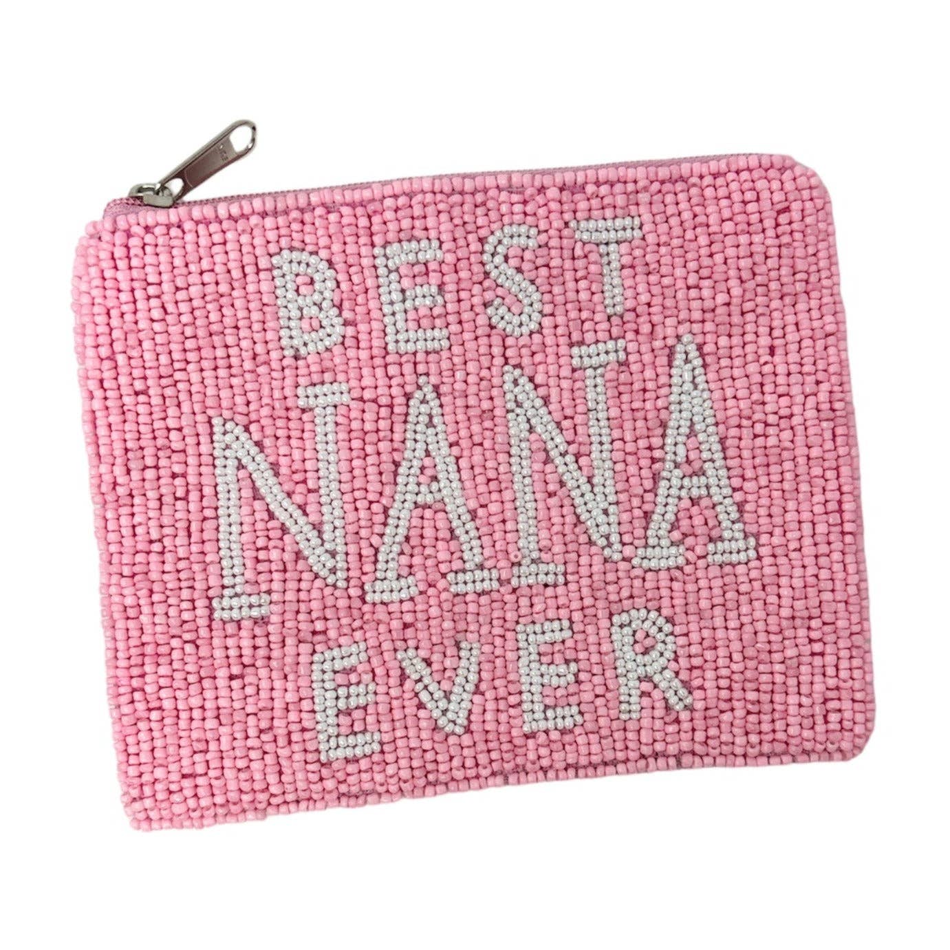 Best Nana Ever Beaded Pouch Purse