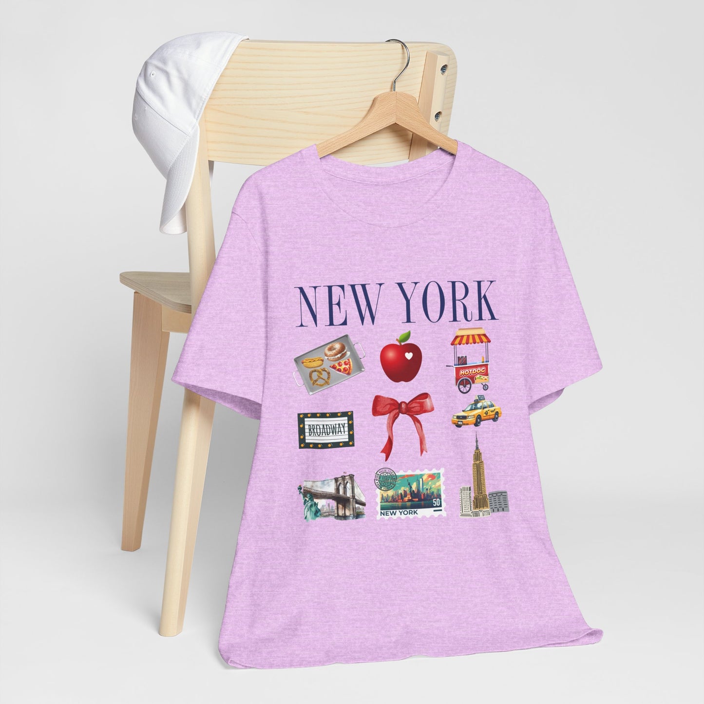 New York Icons T-Shirt — NYC Landmarks & Street Food Graphic Tee