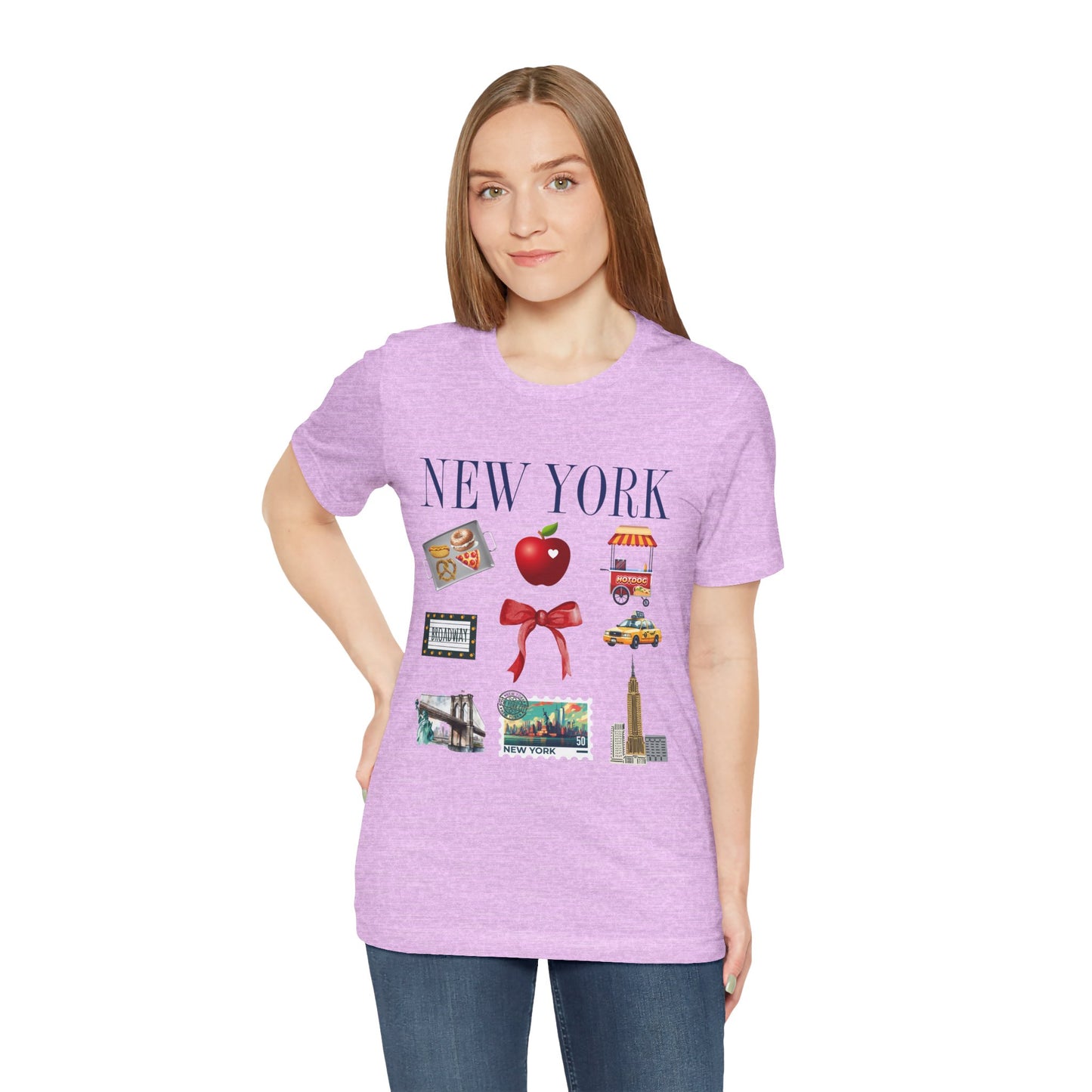New York Icons T-Shirt — NYC Landmarks & Street Food Graphic Tee