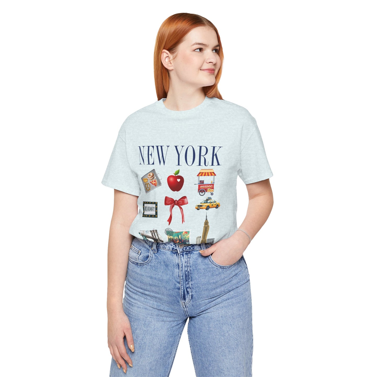 New York Icons T-Shirt — NYC Landmarks & Street Food Graphic Tee