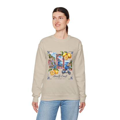 Amalfi Coast Italy Sweatshirt – Vintage Lemon Scenic Crewneck