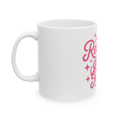Readers Gonna Read Ceramic Mug — Pink Script Coffee Tea Cup for Book Lovers (11oz, 15oz)