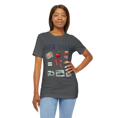 New York Icons T-Shirt — NYC Landmarks & Street Food Graphic Tee