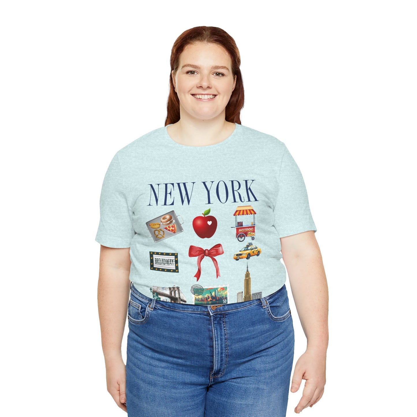 New York Icons T-Shirt — NYC Landmarks & Street Food Graphic Tee