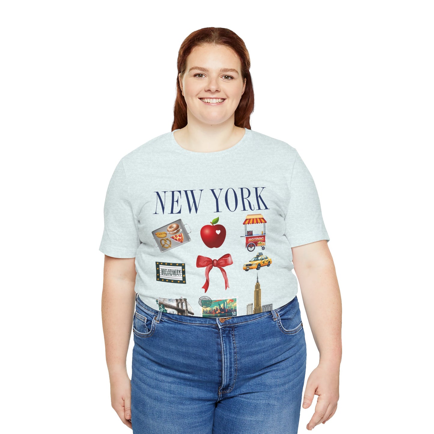 New York Icons T-Shirt — NYC Landmarks & Street Food Graphic Tee