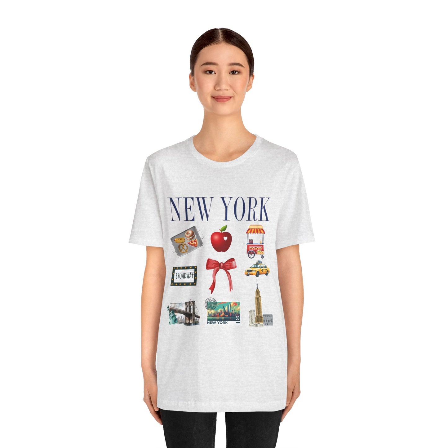 New York Icons T-Shirt — NYC Landmarks & Street Food Graphic Tee