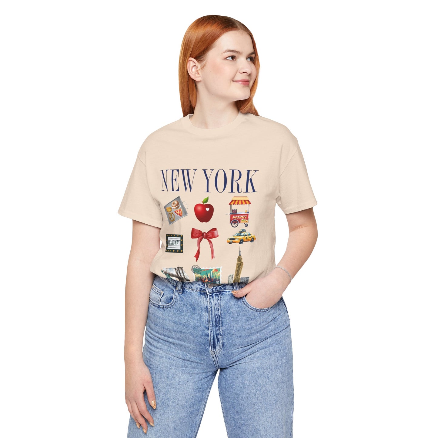 New York Icons T-Shirt — NYC Landmarks & Street Food Graphic Tee