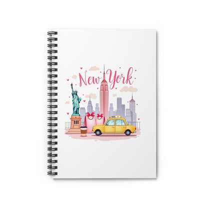 New York Skyline Spiral Notebook — Cute City Tourist Journal