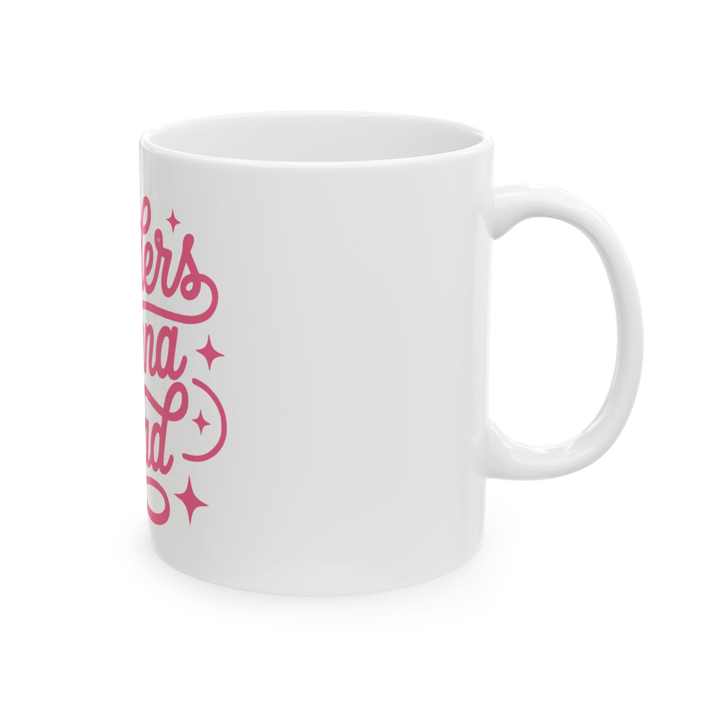 Readers Gonna Read Ceramic Mug — Pink Script Coffee Tea Cup for Book Lovers (11oz, 15oz)