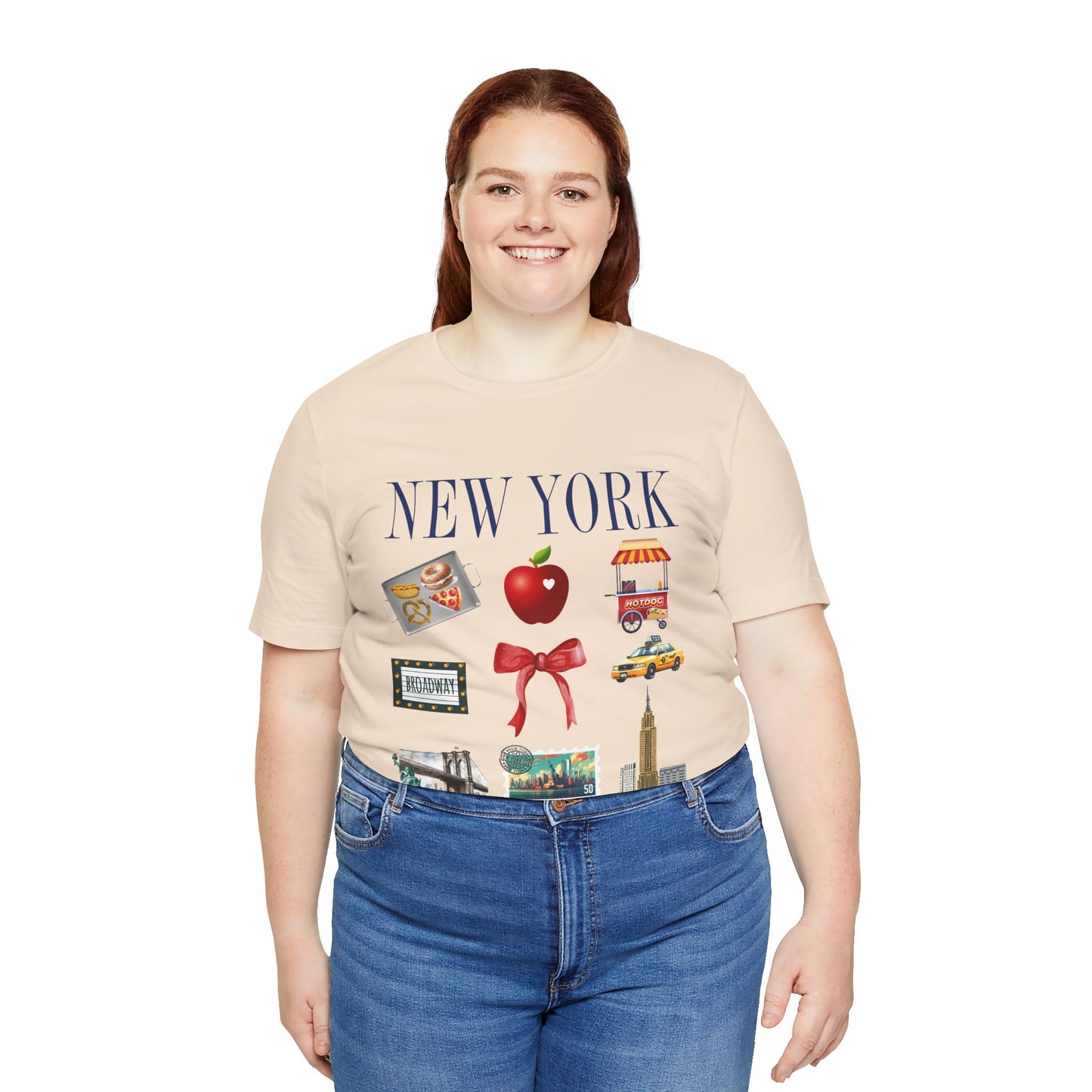 New York Icons T-Shirt — NYC Landmarks & Street Food Graphic Tee