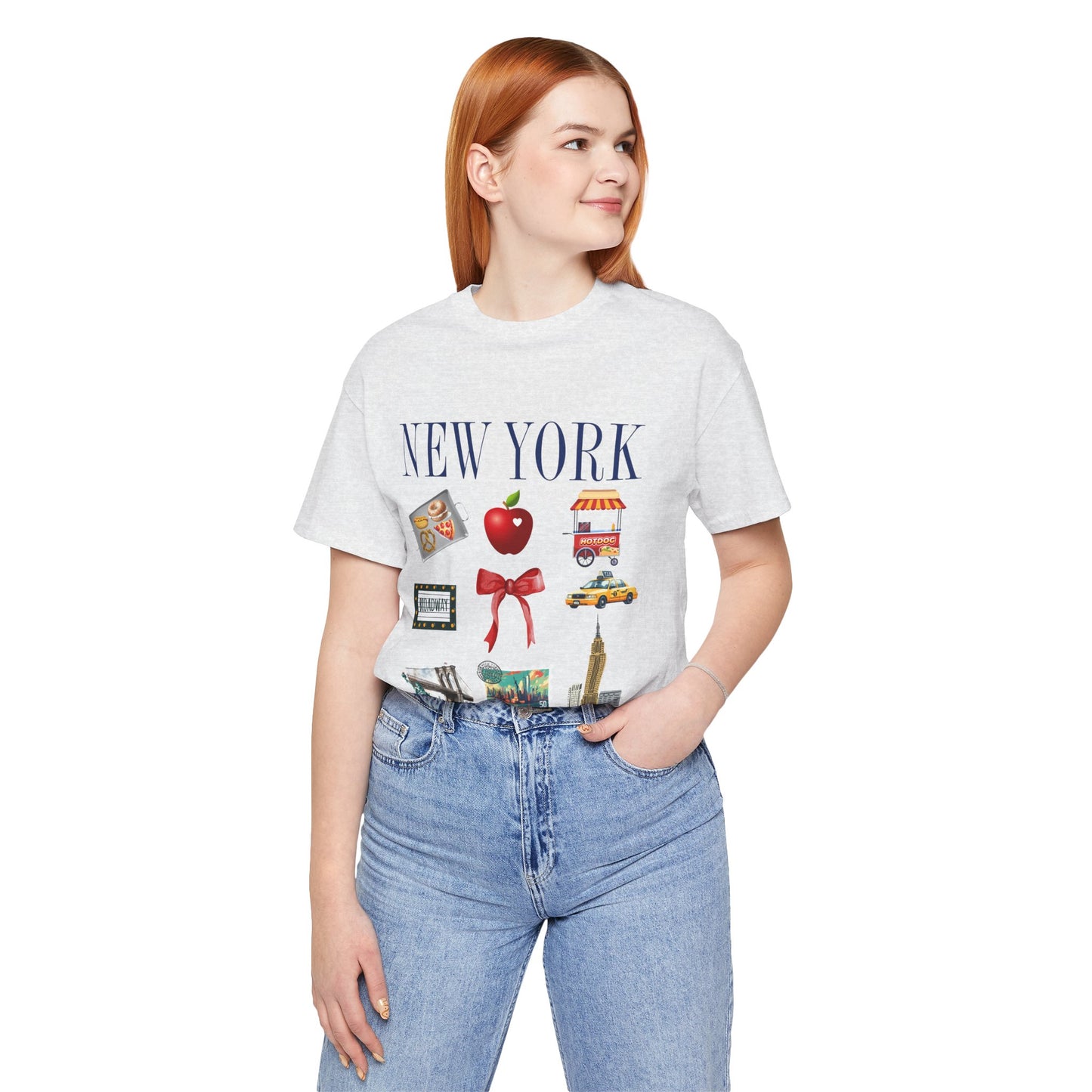 New York Icons T-Shirt — NYC Landmarks & Street Food Graphic Tee