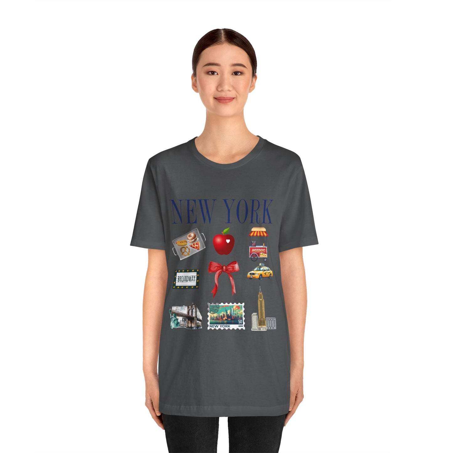 New York Icons T-Shirt — NYC Landmarks & Street Food Graphic Tee