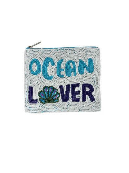 Ocean Lover Beaded Coin Purse