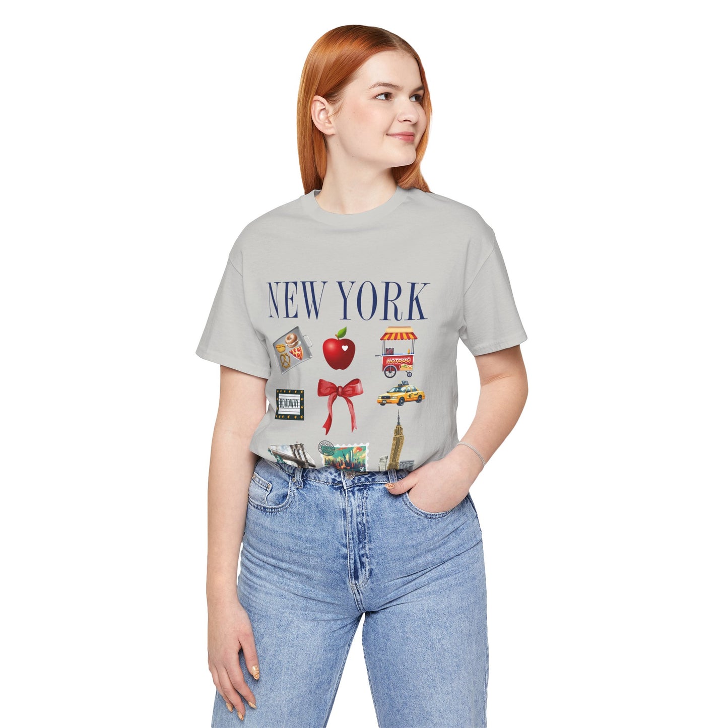 New York Icons T-Shirt — NYC Landmarks & Street Food Graphic Tee