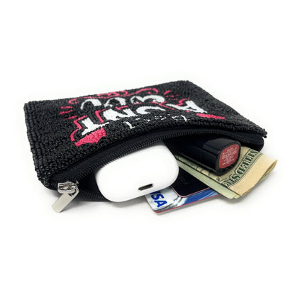 Best Aunt Beaded Purse Pouch