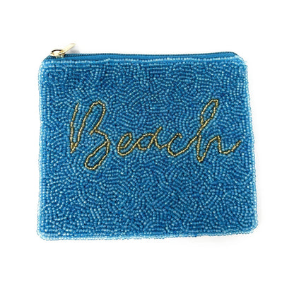 Beach Beaded Coin Purse