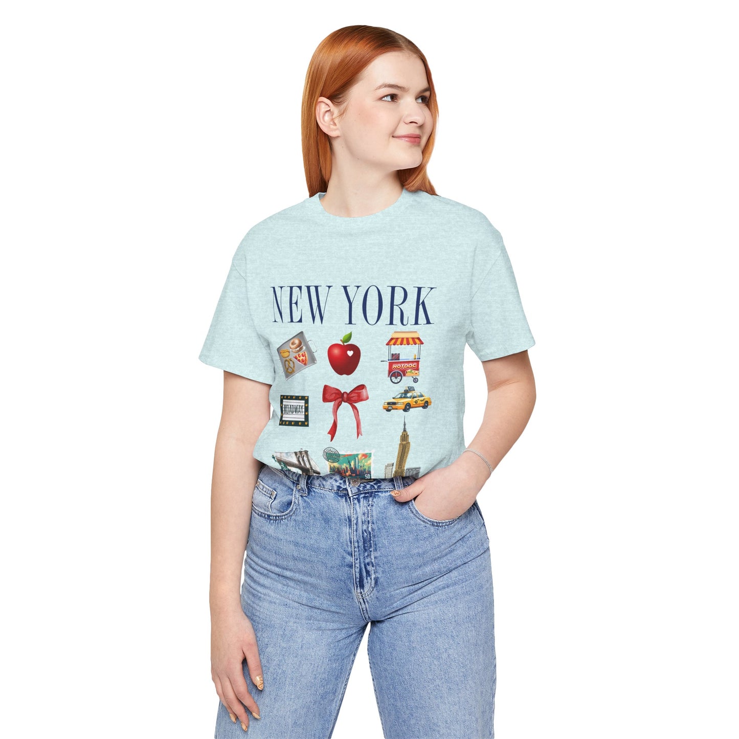 New York Icons T-Shirt — NYC Landmarks & Street Food Graphic Tee
