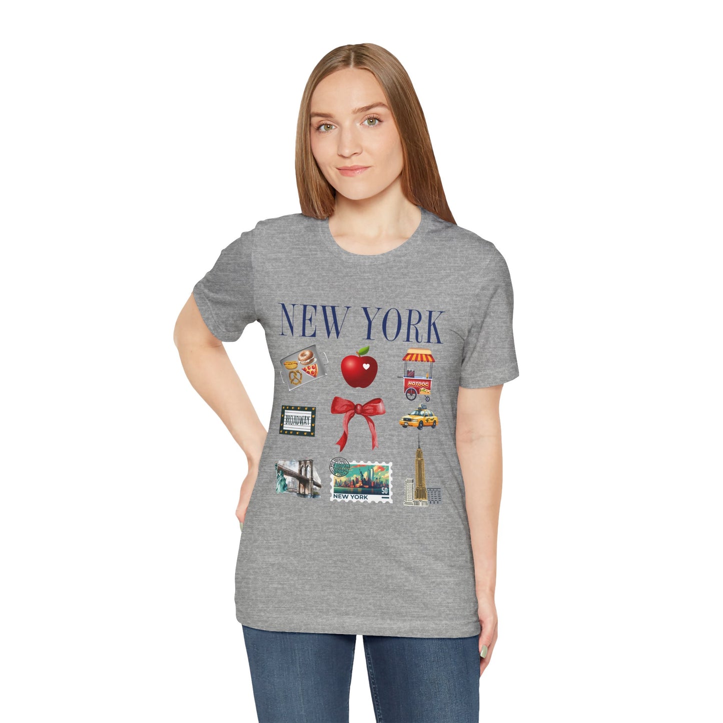New York Icons T-Shirt — NYC Landmarks & Street Food Graphic Tee