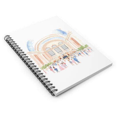 Grand Station Sketch Spiral Notebook — Illustrated Train Station Journal