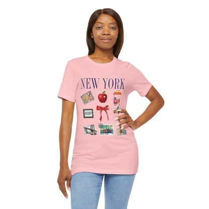 New York Icons T-Shirt — NYC Landmarks & Street Food Graphic Tee