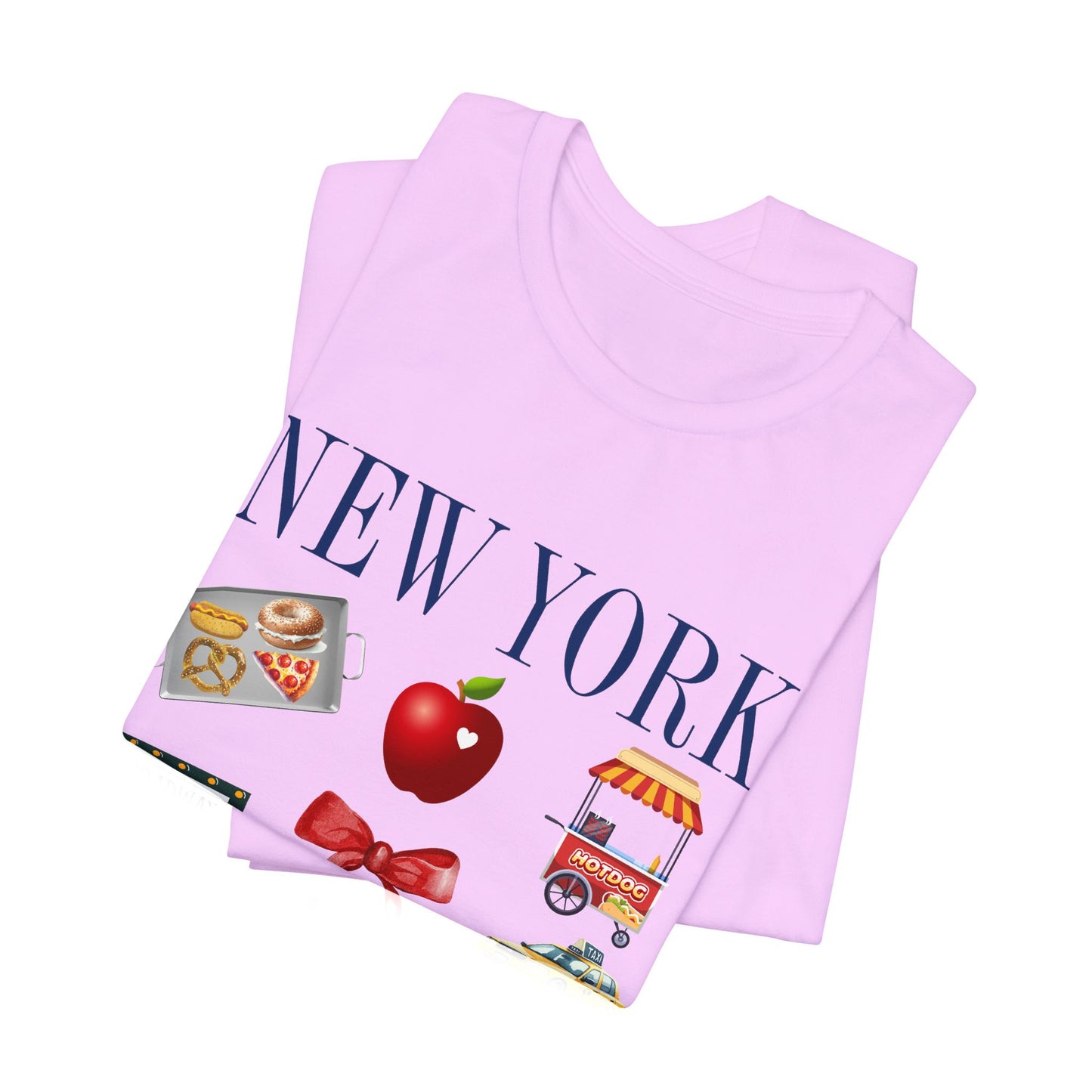 New York Icons T-Shirt — NYC Landmarks & Street Food Graphic Tee