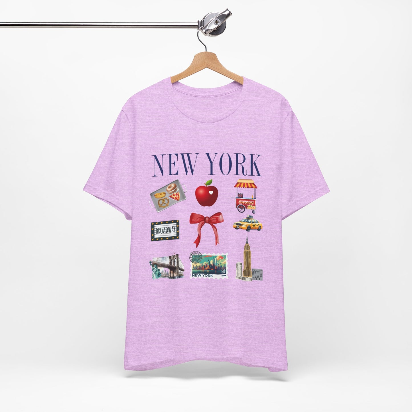 New York Icons T-Shirt — NYC Landmarks & Street Food Graphic Tee