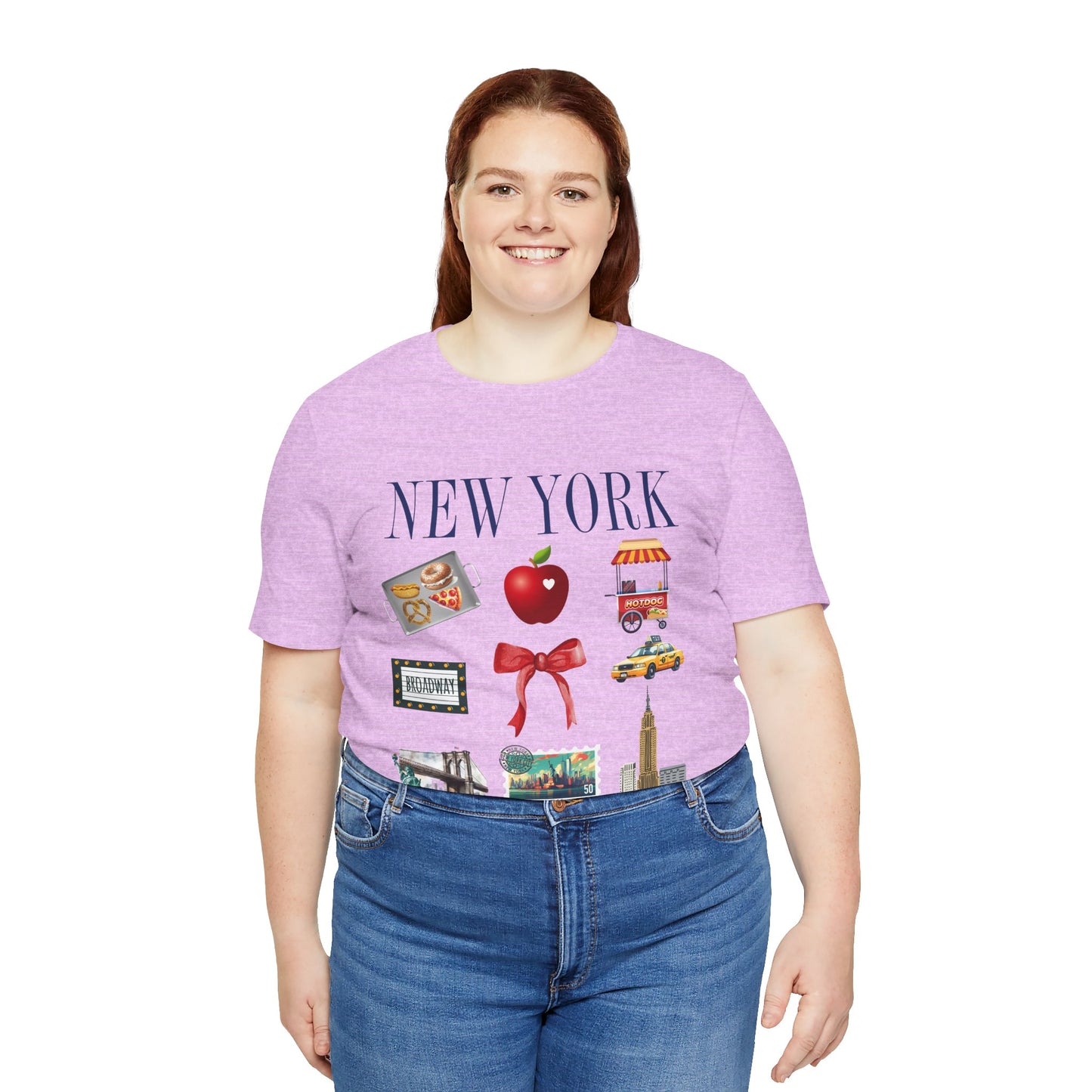 New York Icons T-Shirt — NYC Landmarks & Street Food Graphic Tee