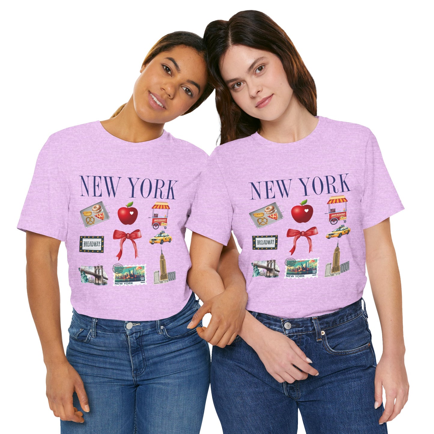 New York Icons T-Shirt — NYC Landmarks & Street Food Graphic Tee