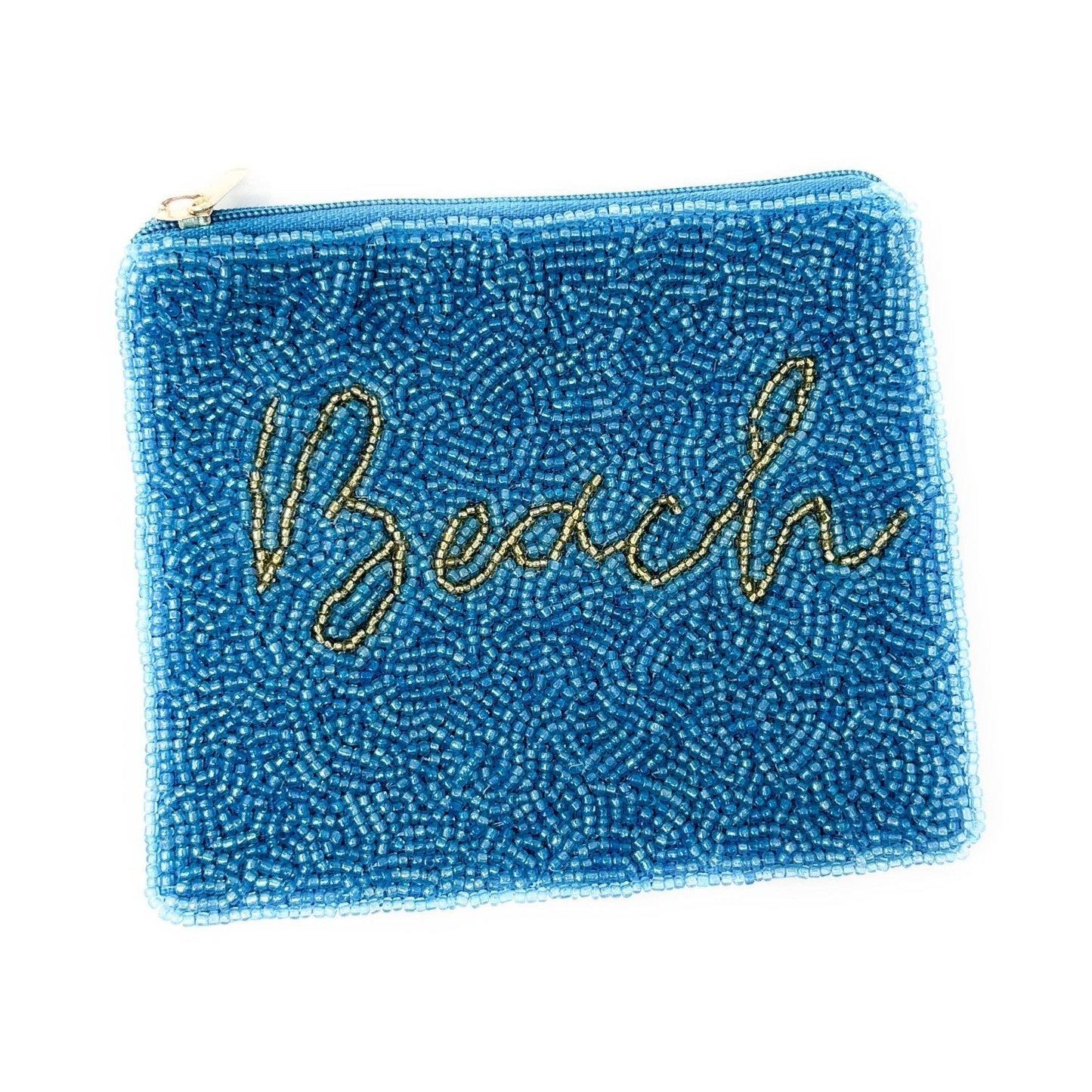 Beach Beaded Coin Purse