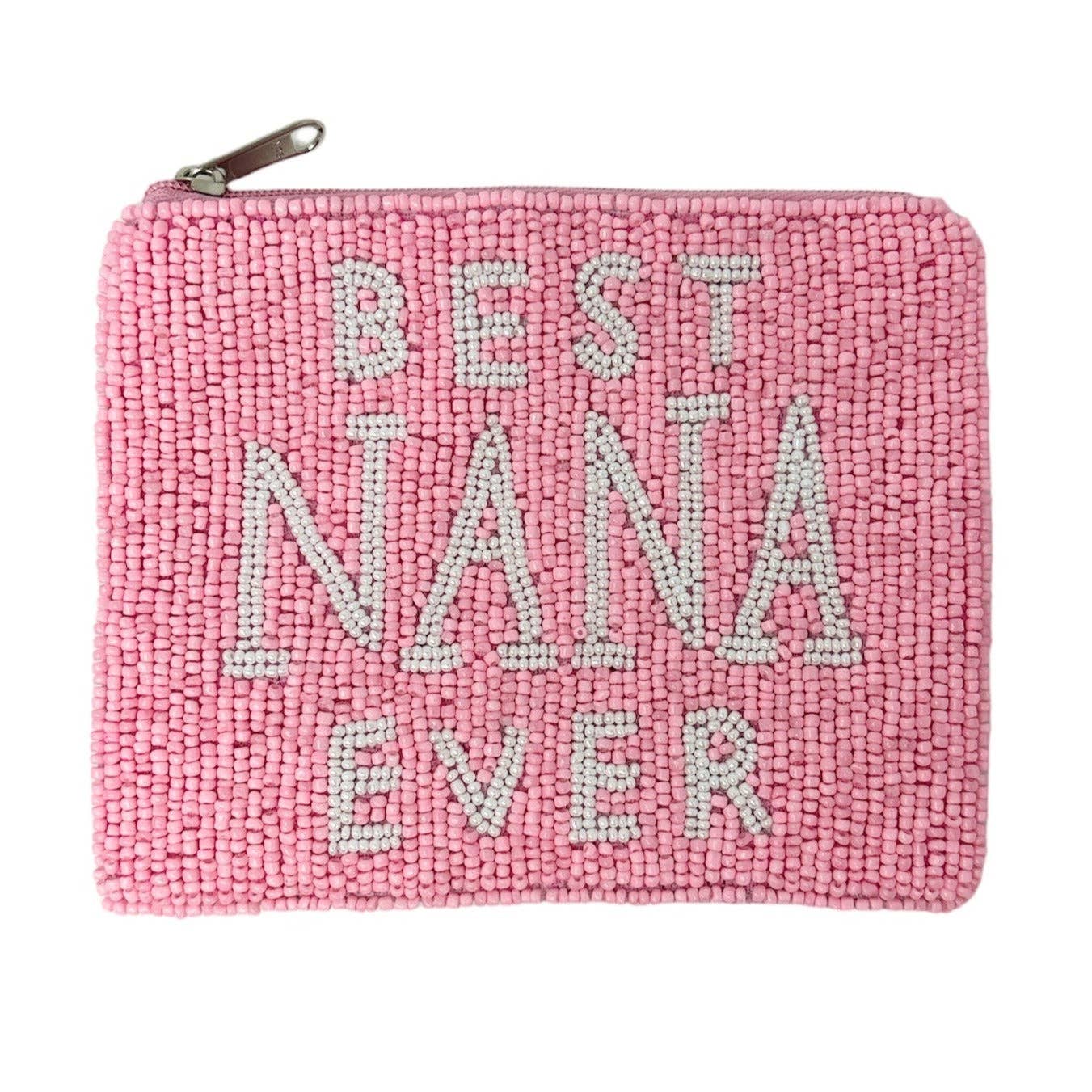 Best Nana Ever Beaded Pouch Purse