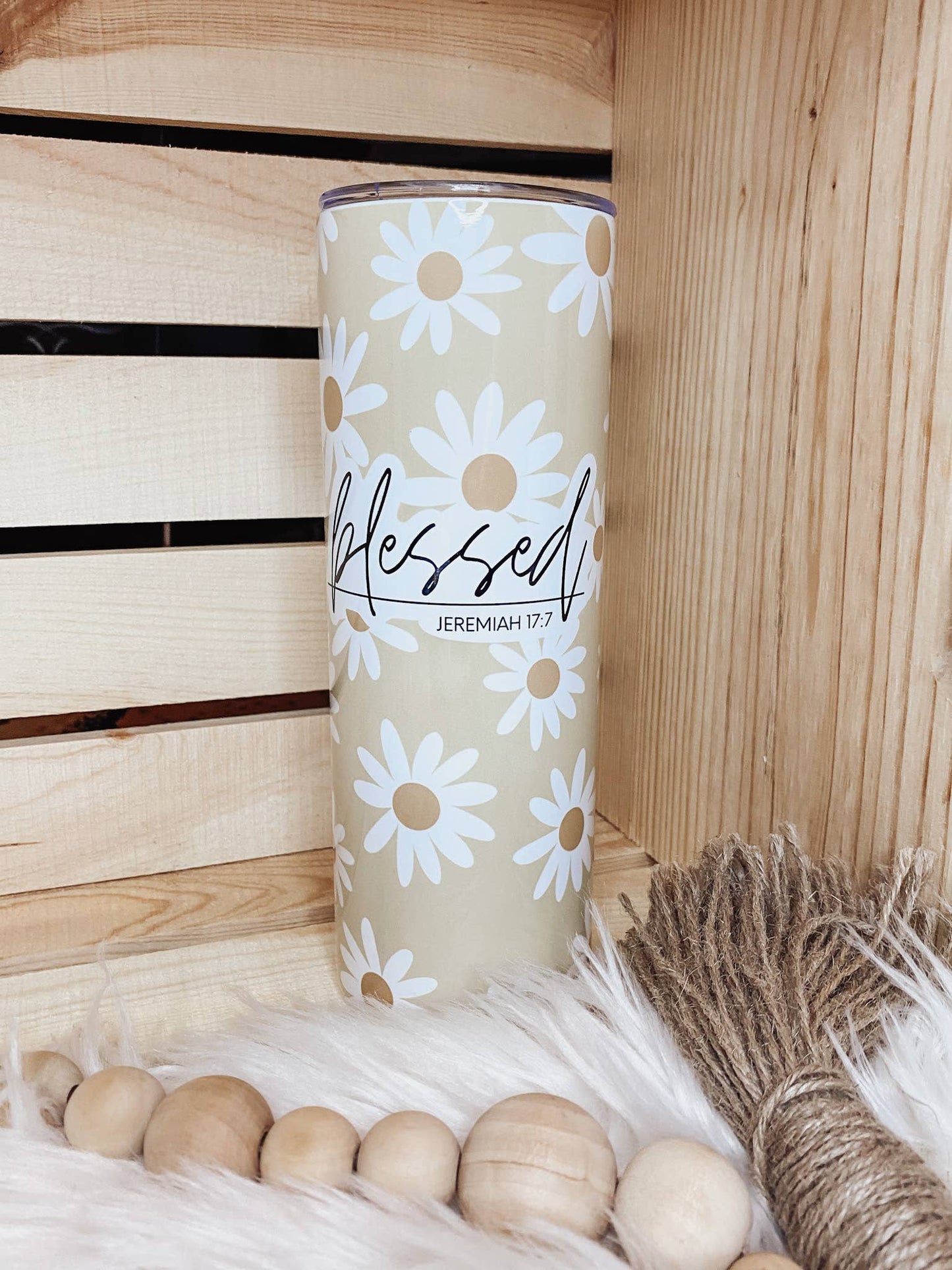 Blessed Jeremiah 17:7 20oz Skinny Tumbler
